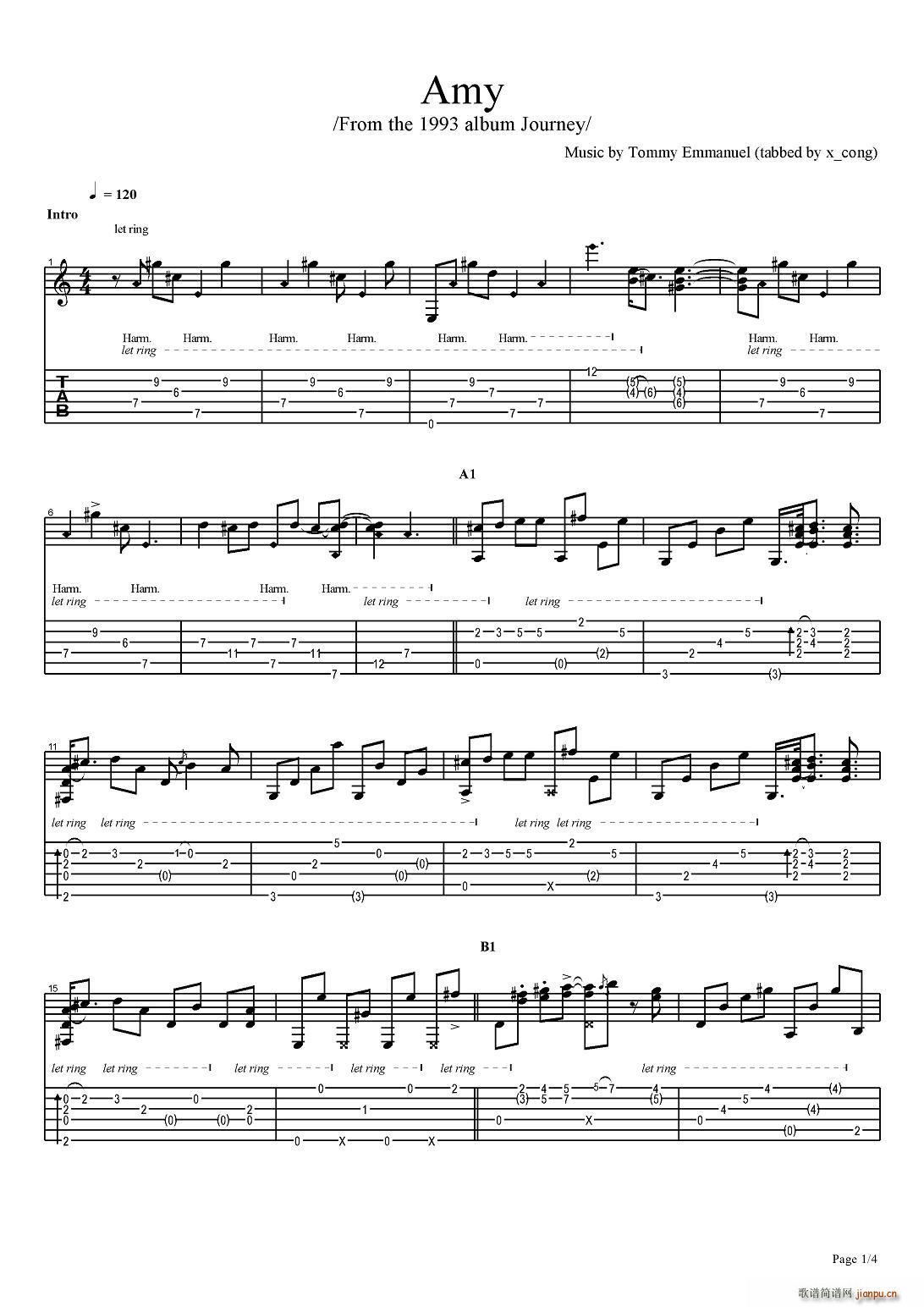 tommy emmanuel amy-version-2(指弹吉他)1