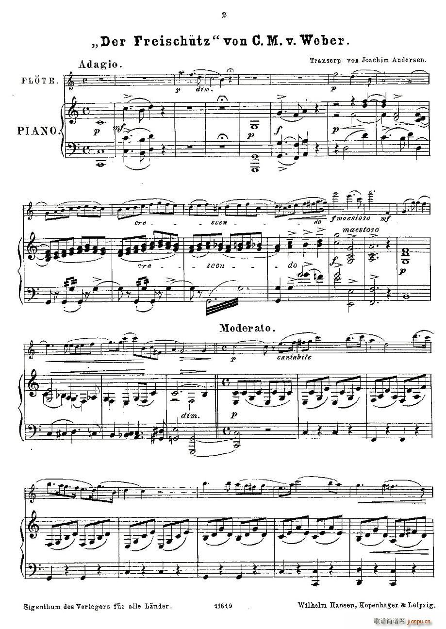 Opern-Transcriptionen.Op.45-7（长笛+钢琴伴奏）1