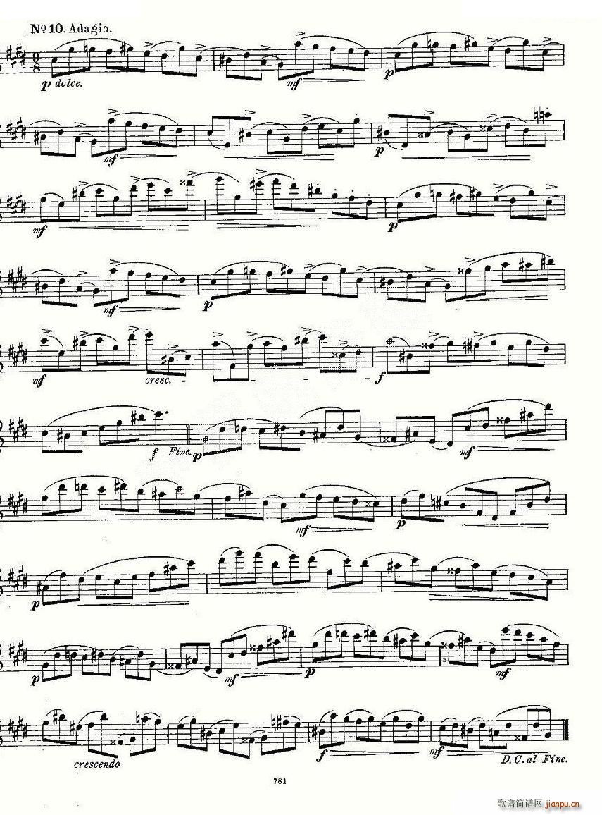 18 kleine Studien Op 41 笛萧谱10