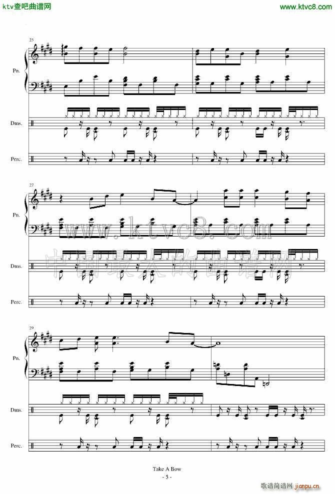 Take a Bow Piano Drums_Rihanna5