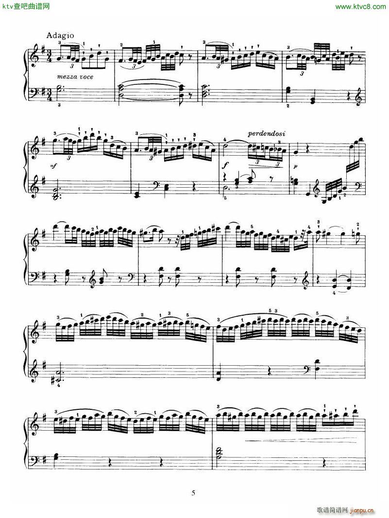 Haydn Piano Sonata No 34 In E5