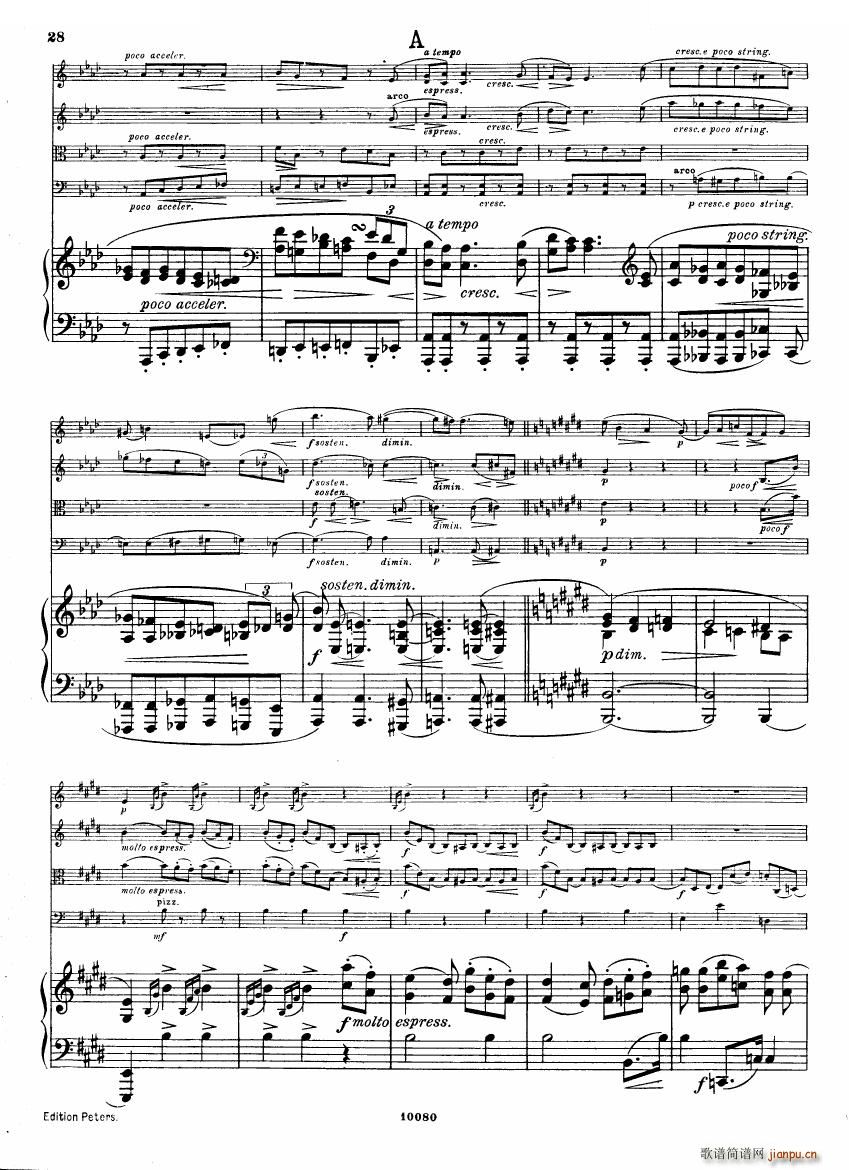 Brahms op 34 Piano Quintet f-minor score（一）27