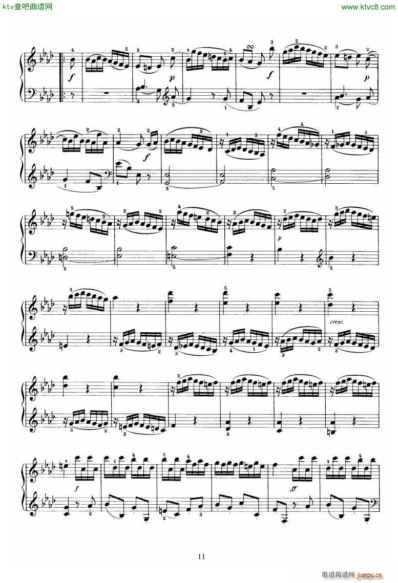 Piano Sonata No 46 in Ab11
