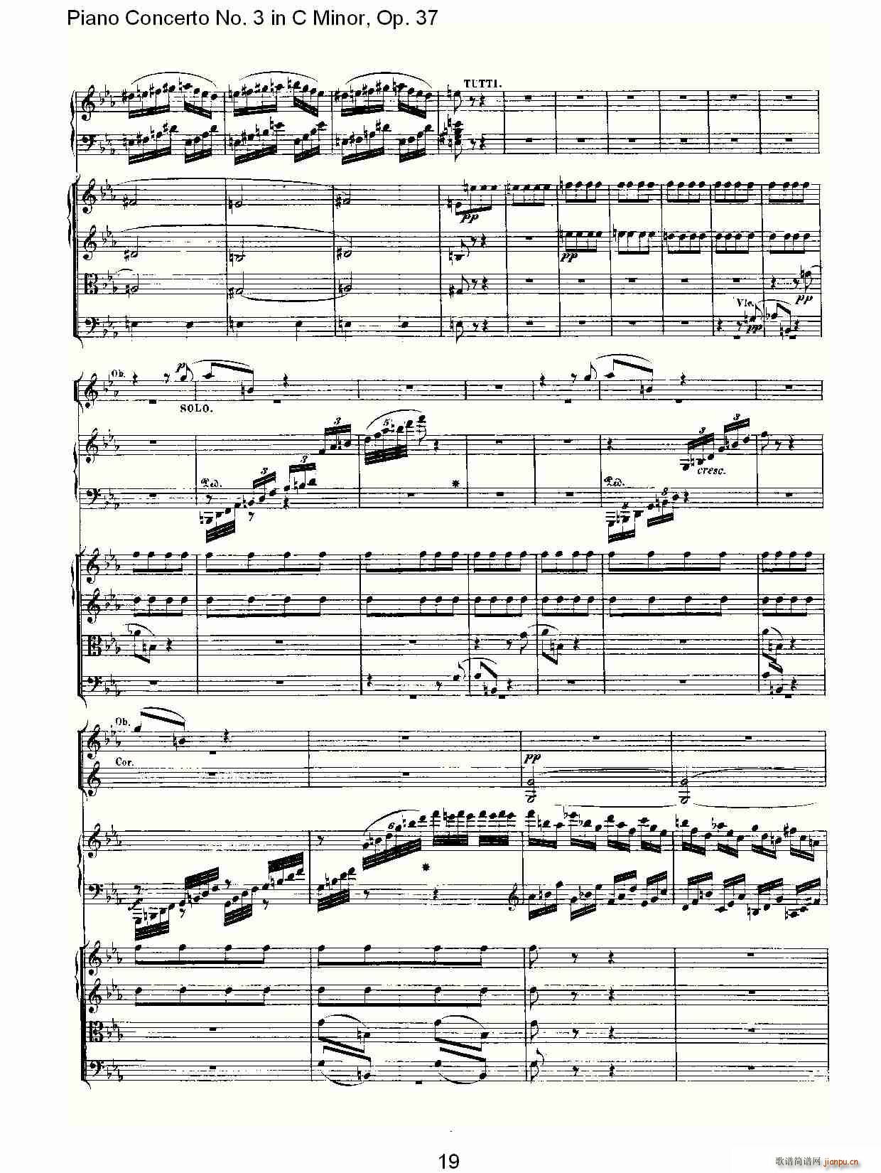 C小调钢琴第三协奏曲 Op.37  第三乐章19