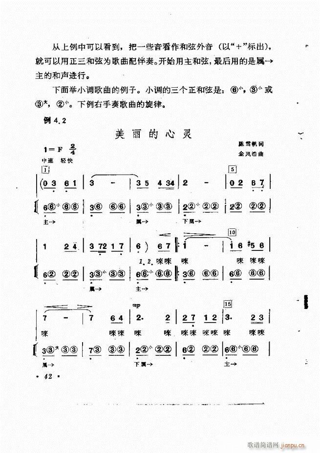 歌曲手风琴伴奏的编配 目录1-6046
