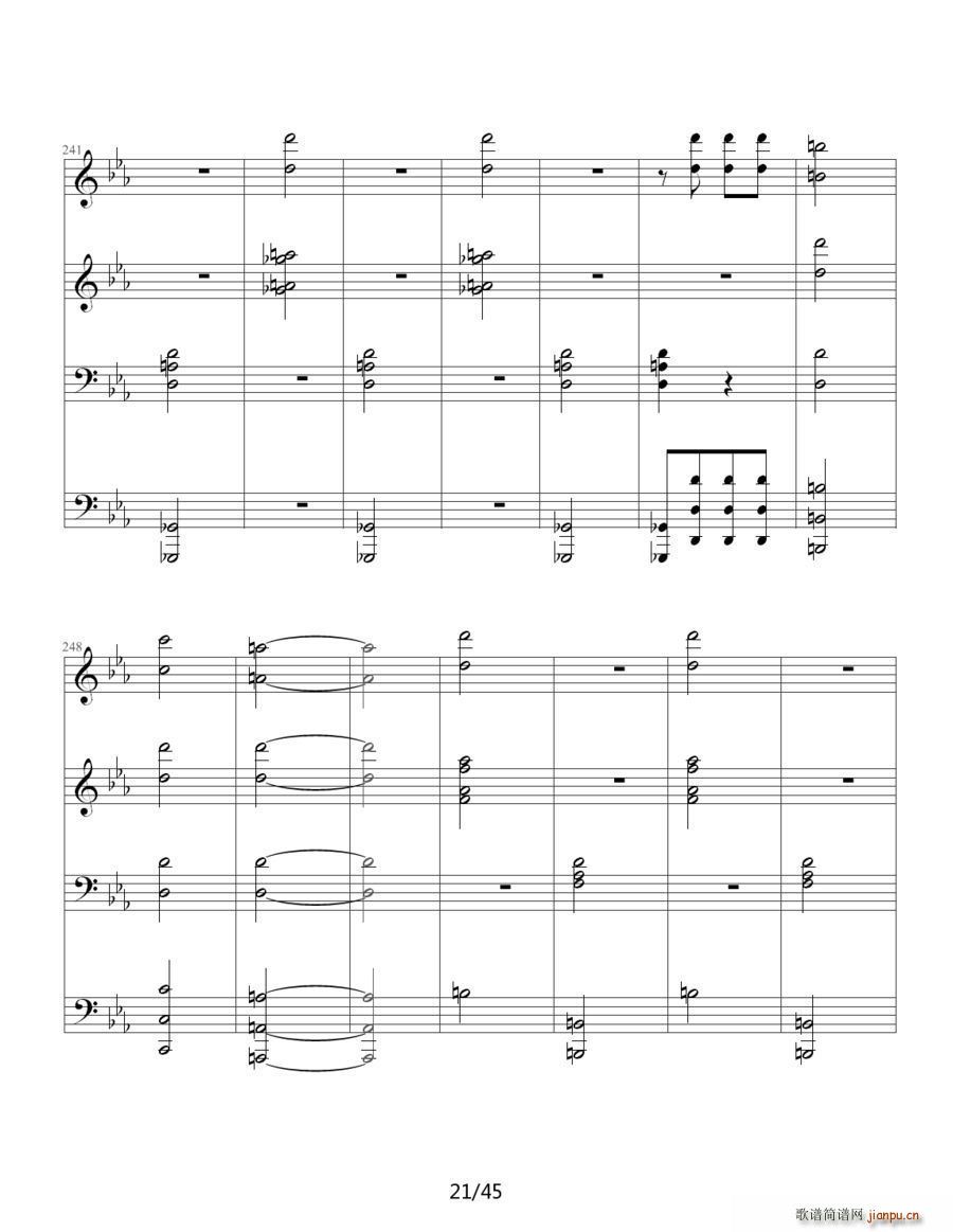命运交响曲（四手联弹）24