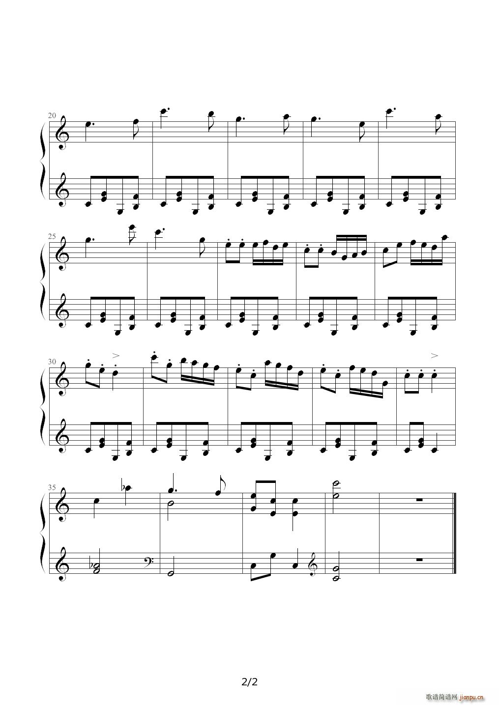 手摇风琴（钢琴考级三级曲目 肖斯塔科维奇） C调2