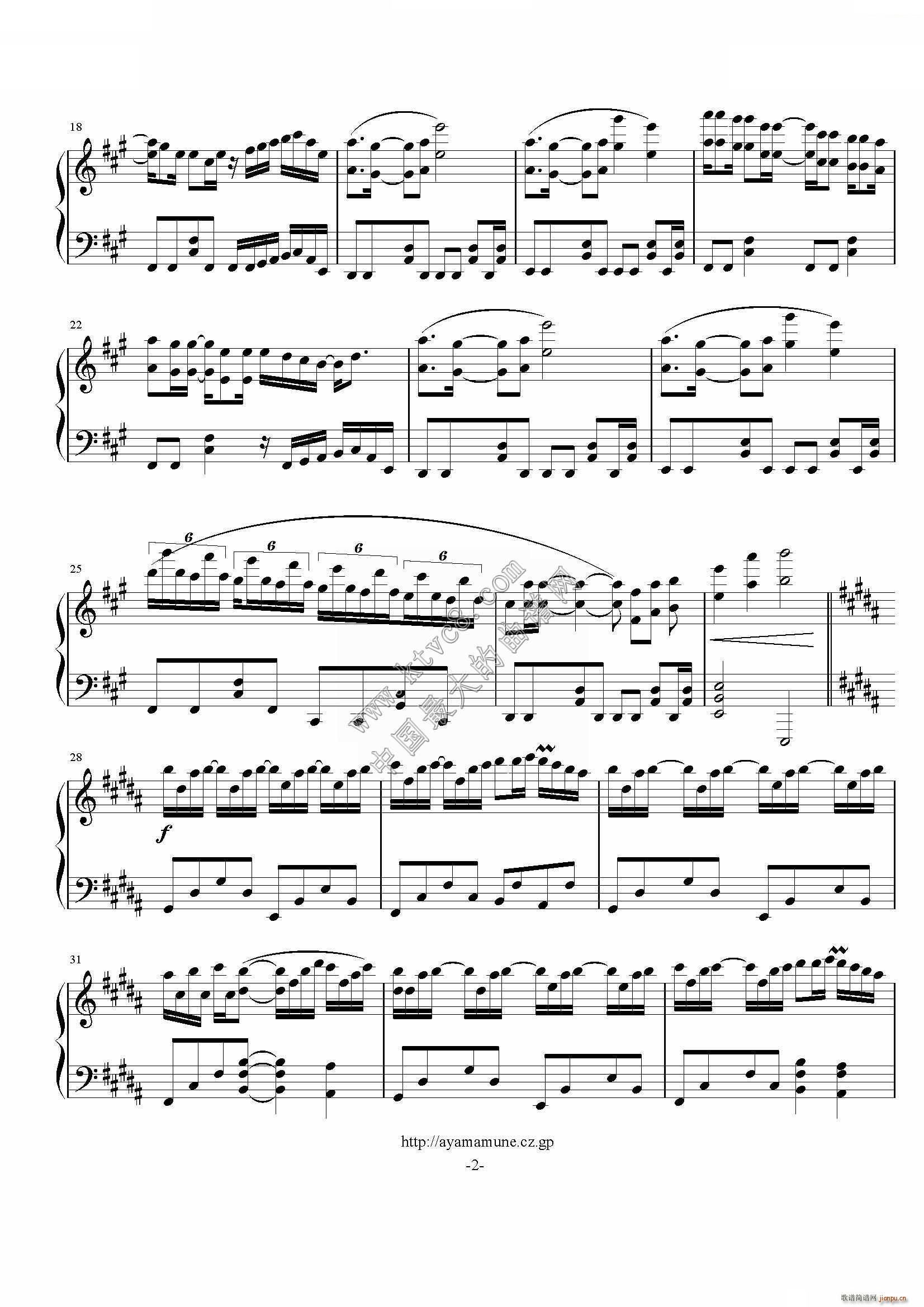Wings of Piano（原版独奏 ）_VK2