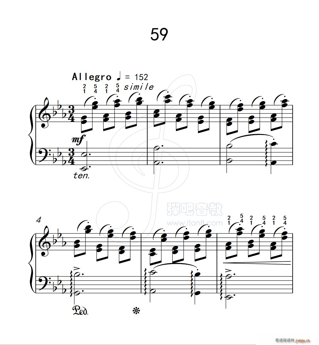 练习曲 59（克拉莫钢琴练习曲60首）1