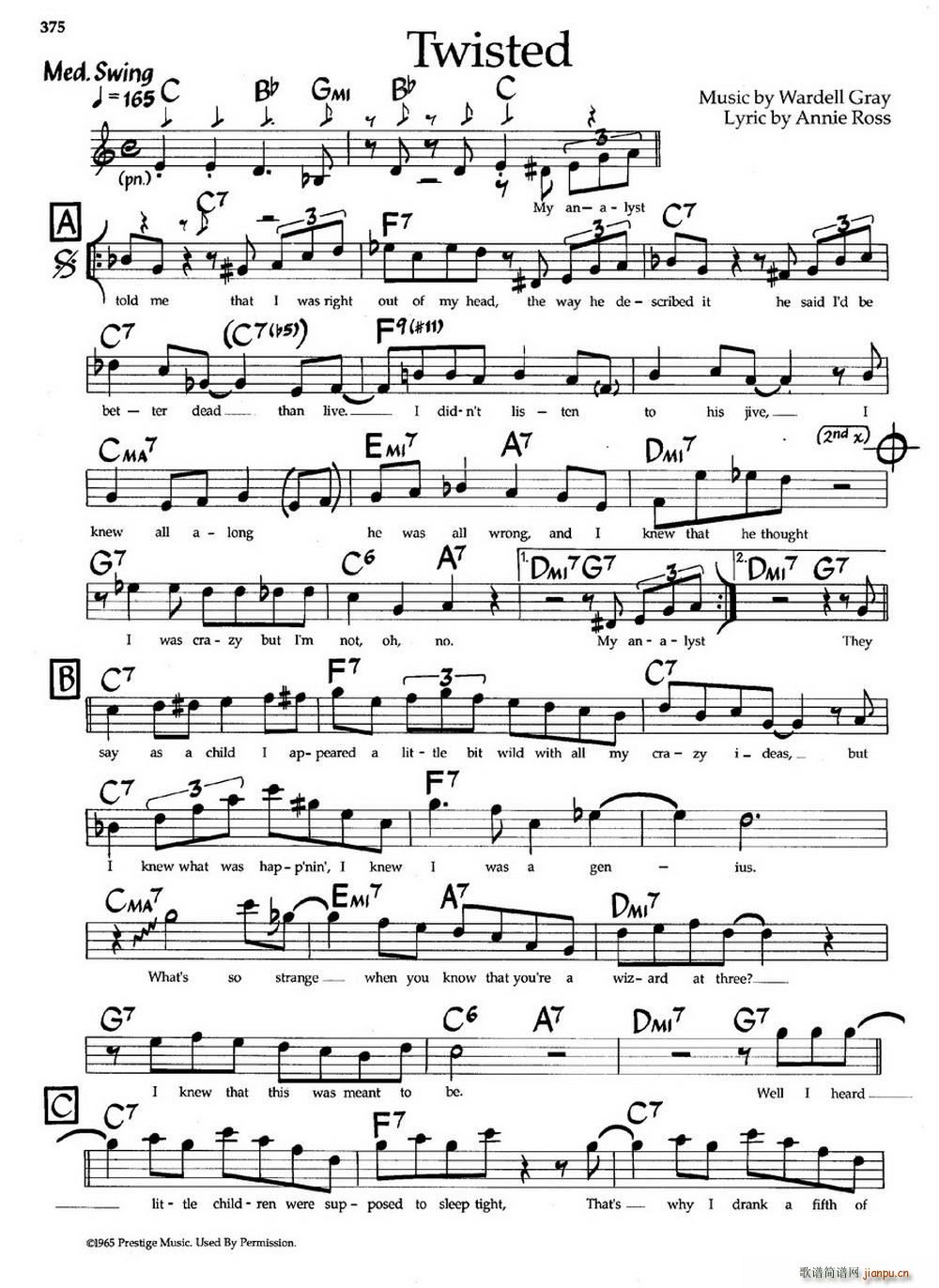 Twisted（爵士钢琴曲）1