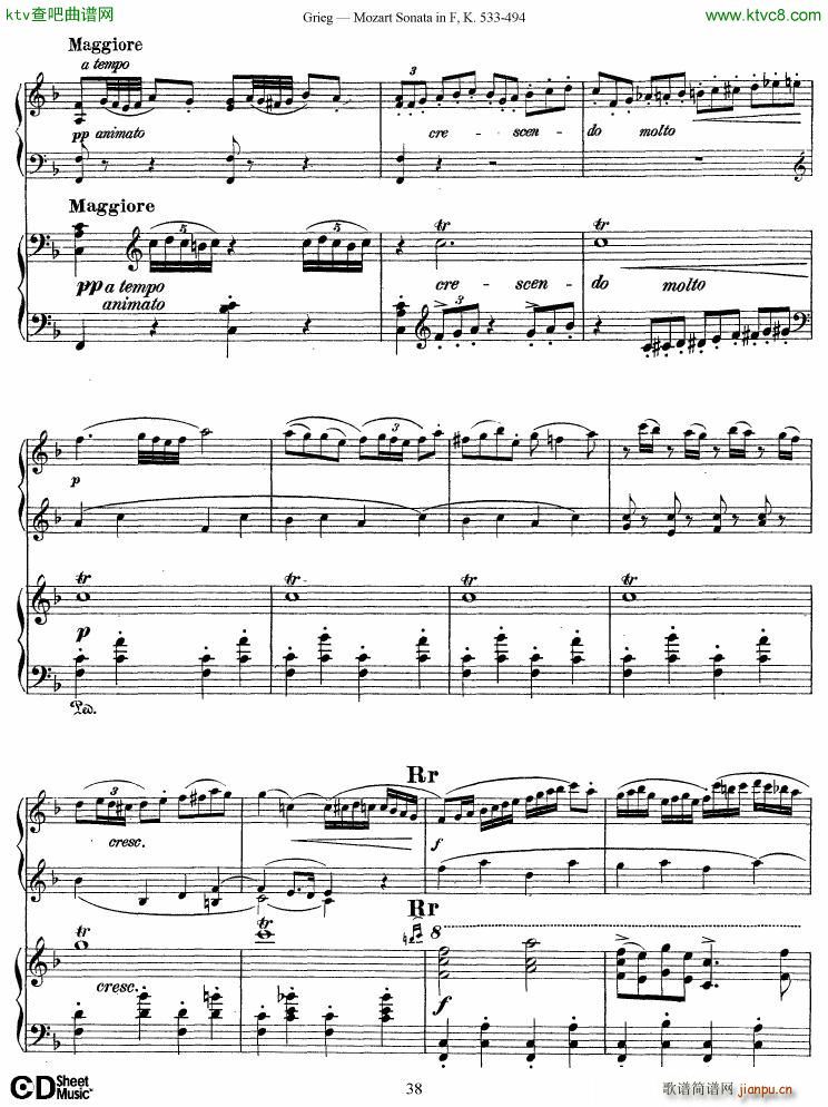Grieg Sonata K 533 Mozart 2nd Piano Grieg34