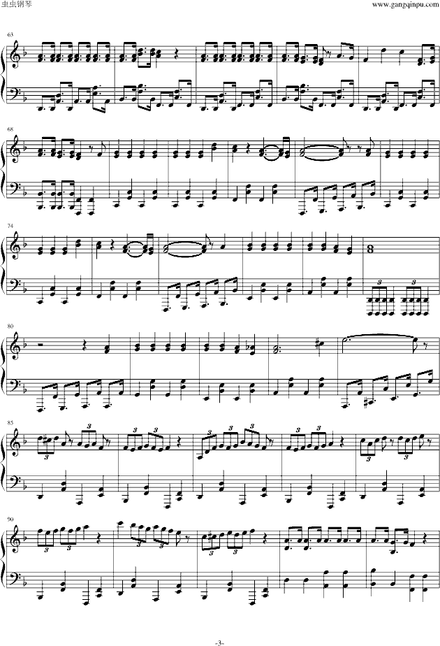 1925-钢琴谱(钢琴曲)-初音未来3