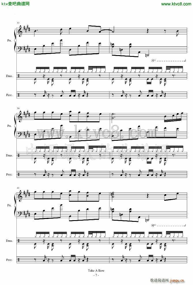Take a Bow Piano Drums_Rihanna7