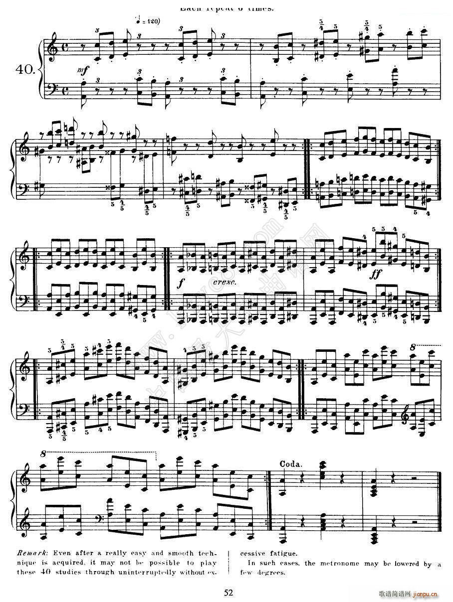 Czerny - 40 Daily Exerci Op 337（35―40）（40首日常训练曲）7