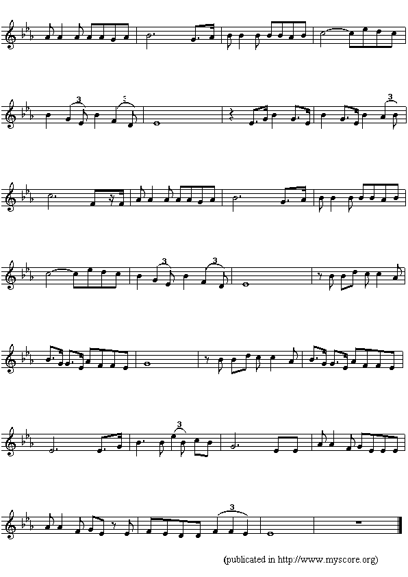 圣多美和普林西比国歌（Arfica Anthen sheet music:Sao Tome and Principe）2