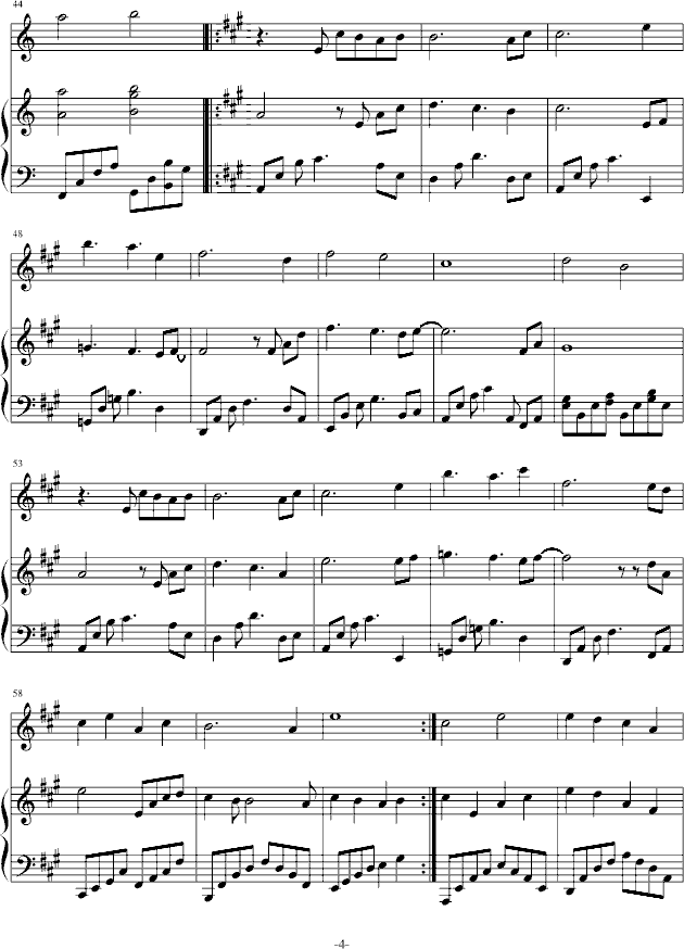 绿色的梦（献给地球一小时）-钢琴谱(钢琴曲)-白世勋4