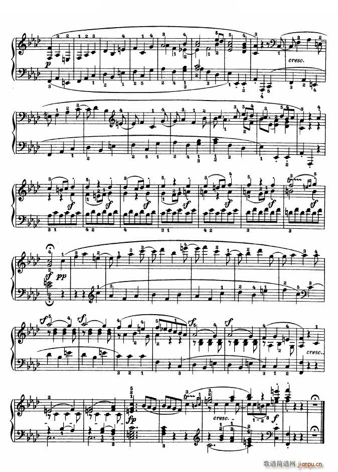 F大调第六钢琴奏鸣曲 - Op 10―2 Op 10―2 - -_贝多芬 beethoven10