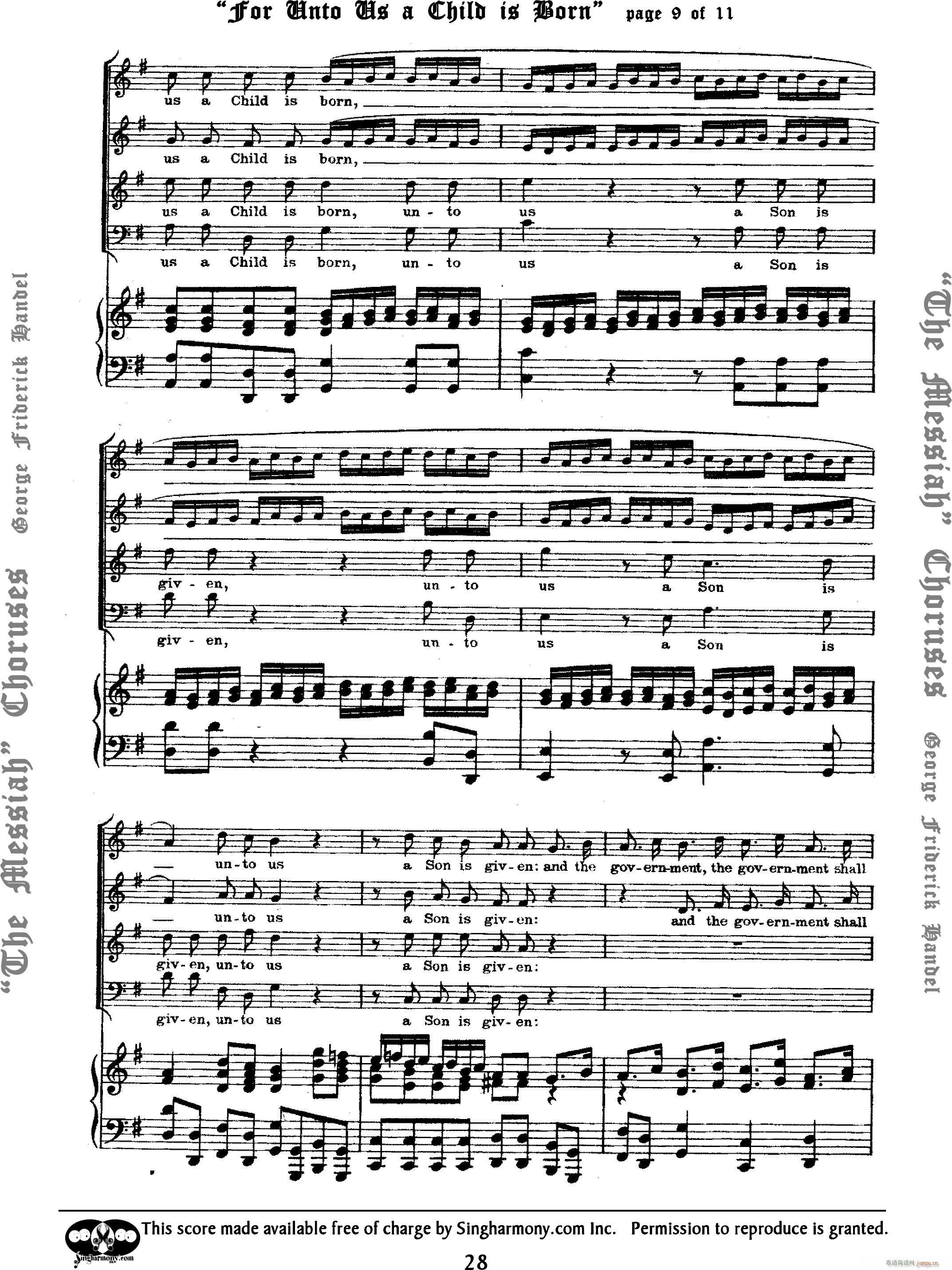 For unto us a Child is born_Handel9