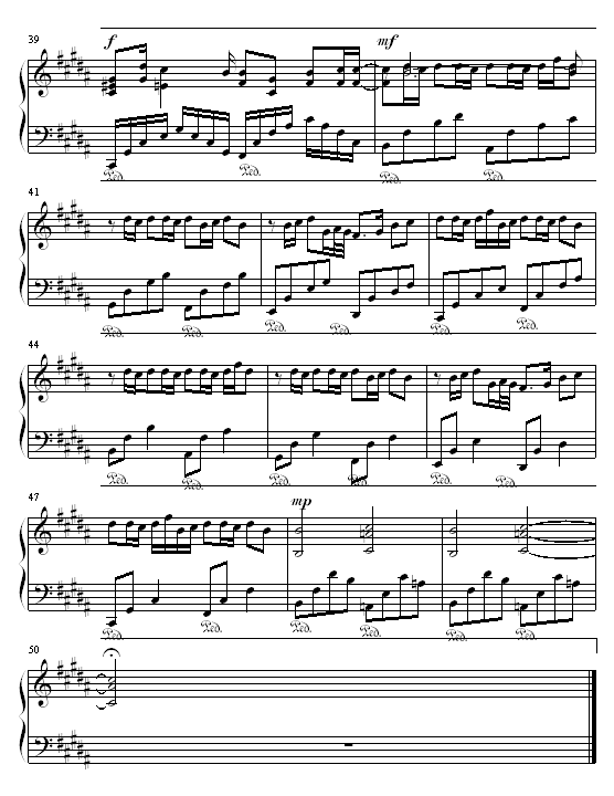 发如雪(修改版)-钢琴谱(钢琴曲)-周杰伦5