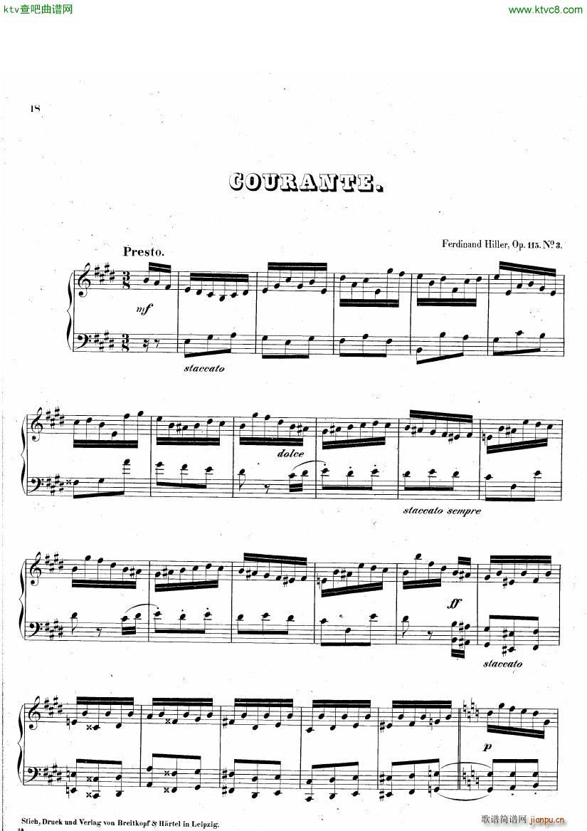 hiller 115 gavotte sarabande courante16