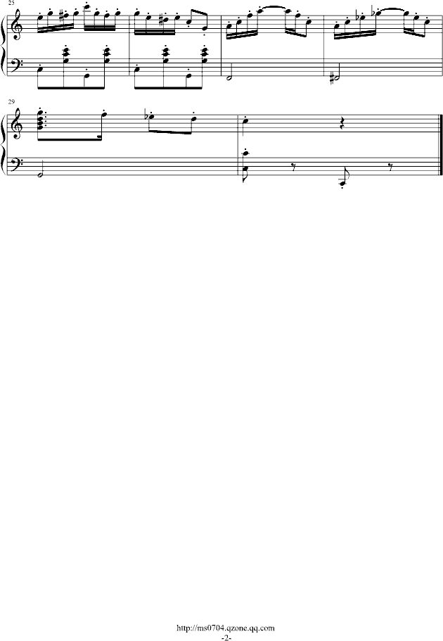 诙谐曲-钢琴谱(钢琴曲)-MuSīc����2