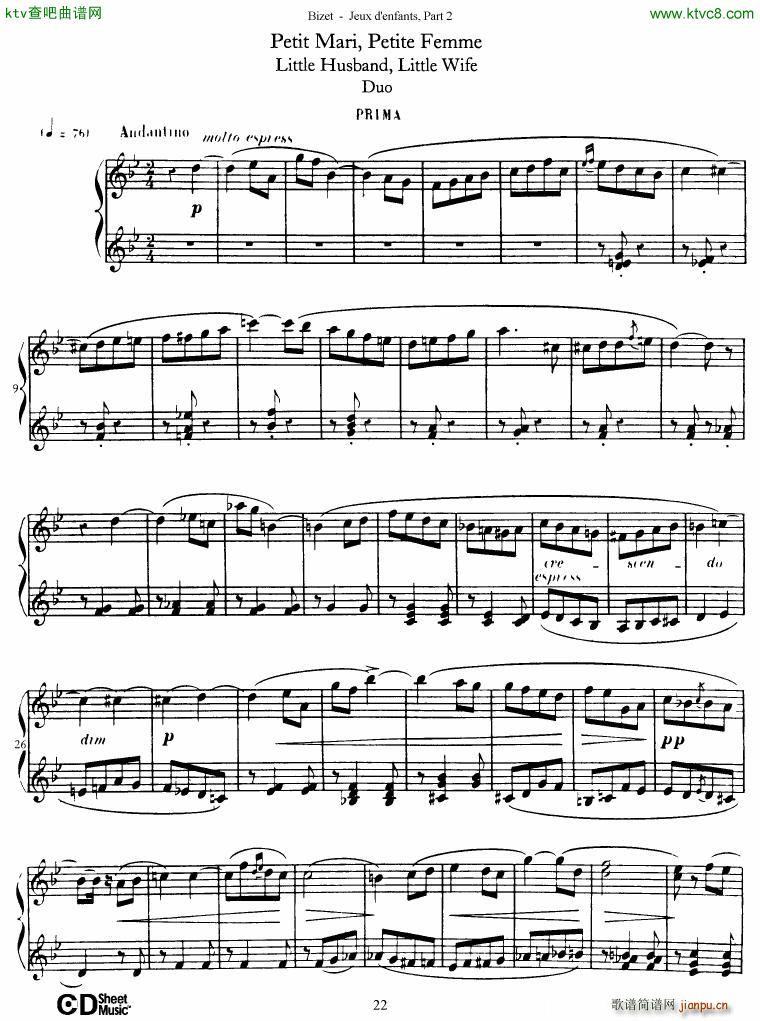 Bizet Jeaux d Enfants Part II23