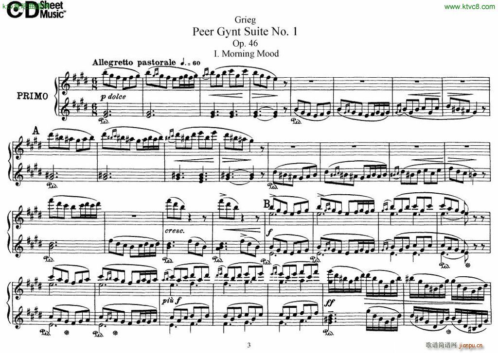 Grieg Two Symphonic Dances 4 Hands3