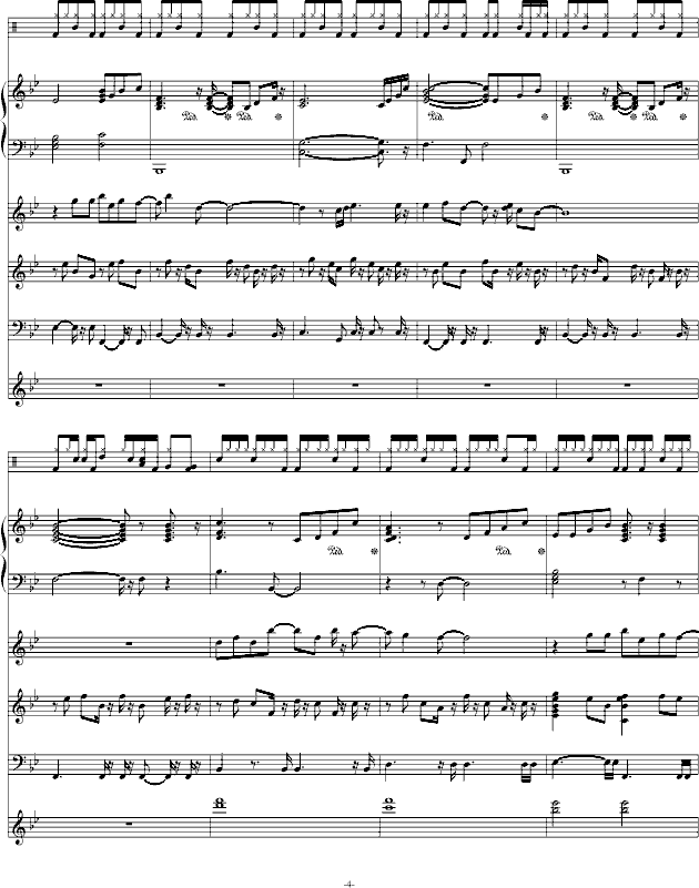 献给自己的生日-钢琴谱(钢琴曲)-swenl4