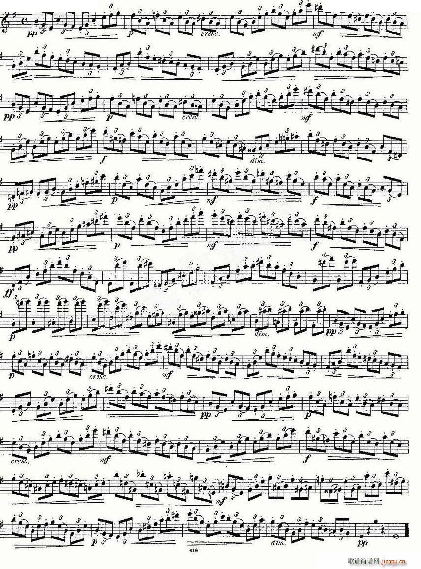 24 instructive Uebungen Op 30 1 12 笛萧谱5