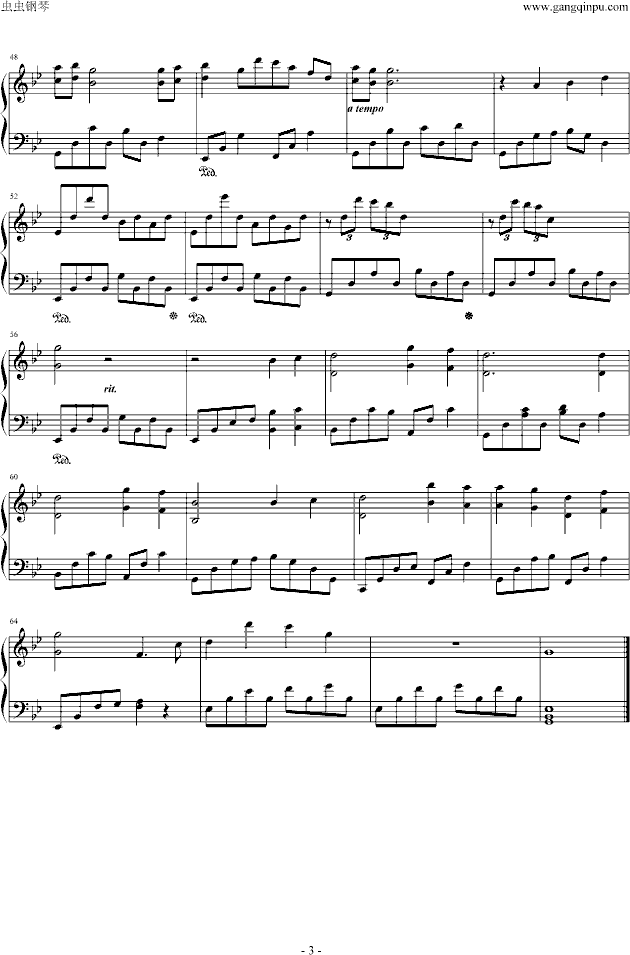 《1945》海角七号――吕圣斐版-钢琴谱(钢琴曲)-海角七号3