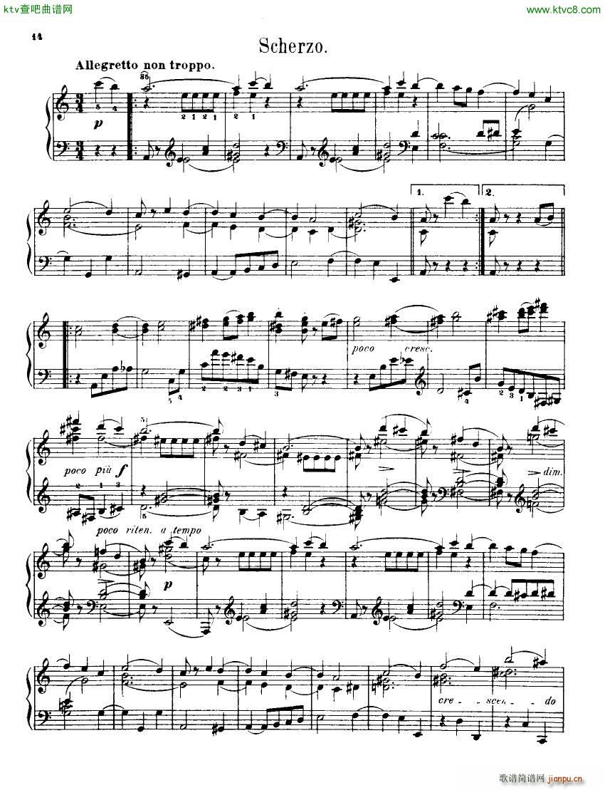 Indy Petite Sonate dans la forme classique op912