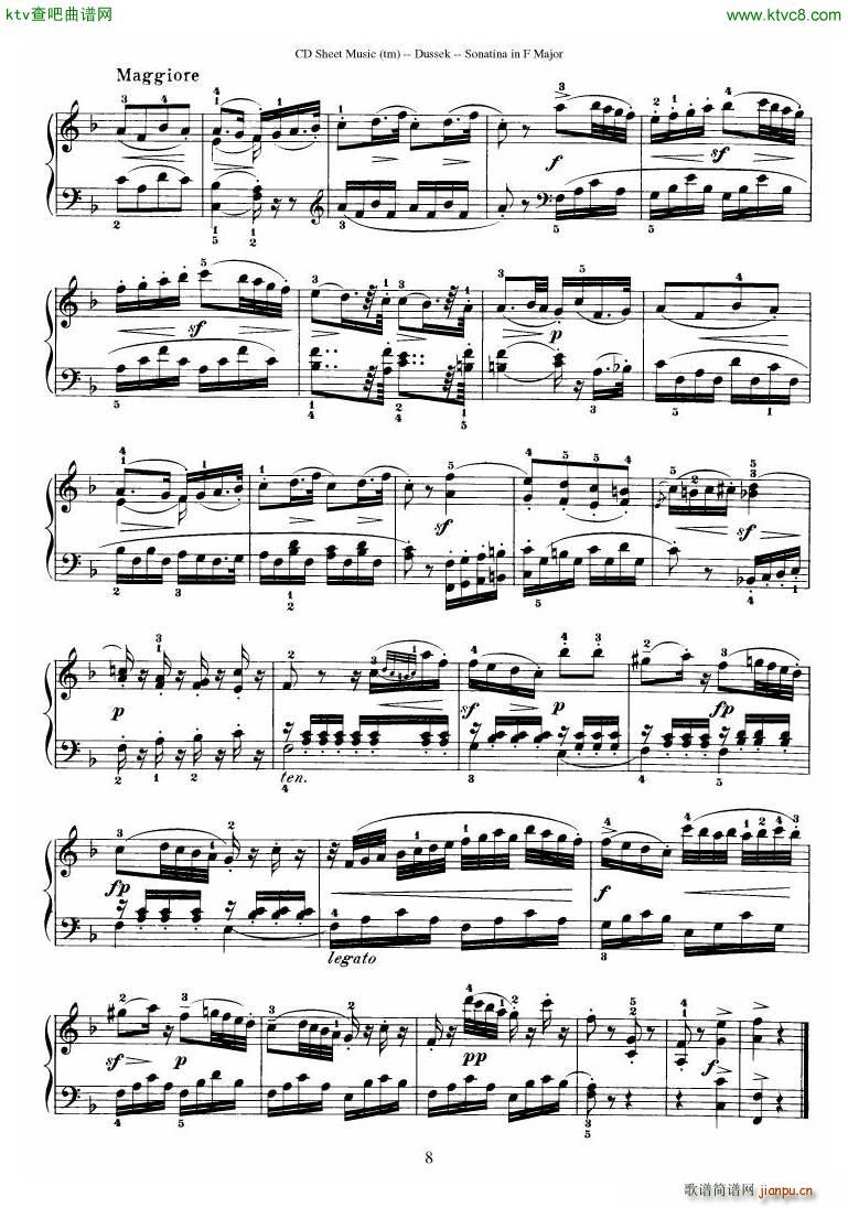 Dussek Sonatina in G Major19