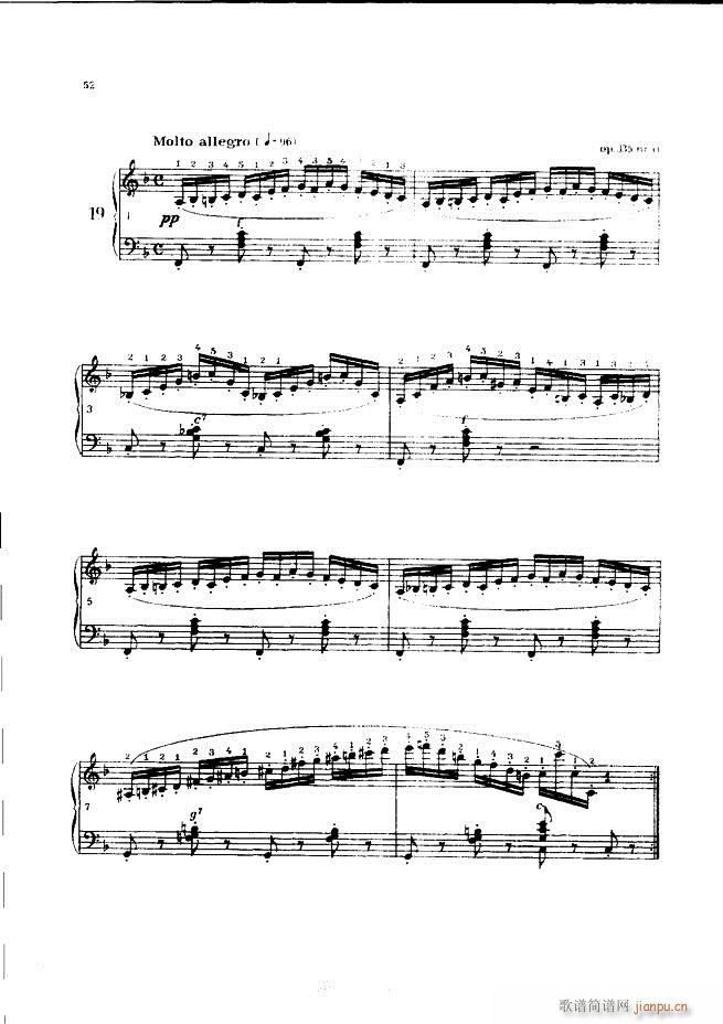 车尔尼手风琴练习曲集 Ⅲ52