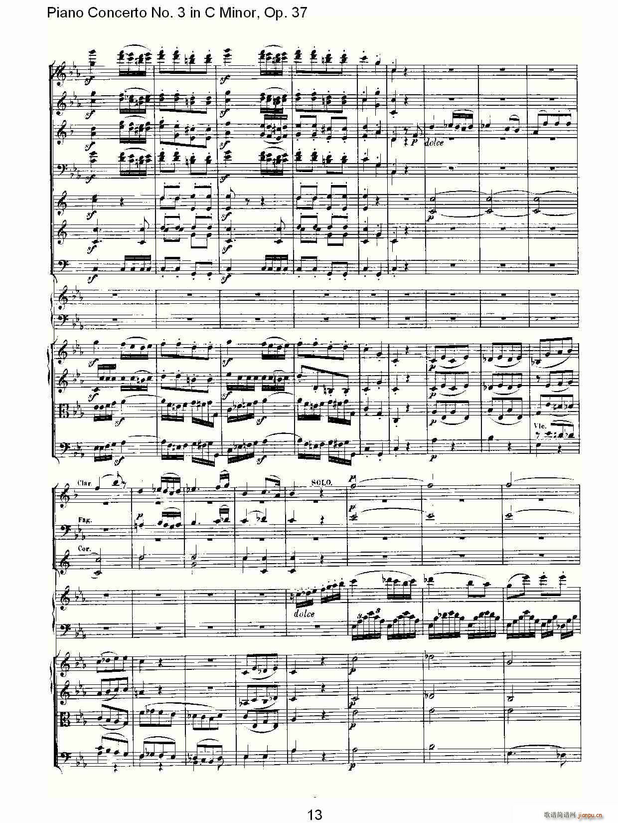 C小调钢琴第三协奏曲 Op.37  第三乐章13