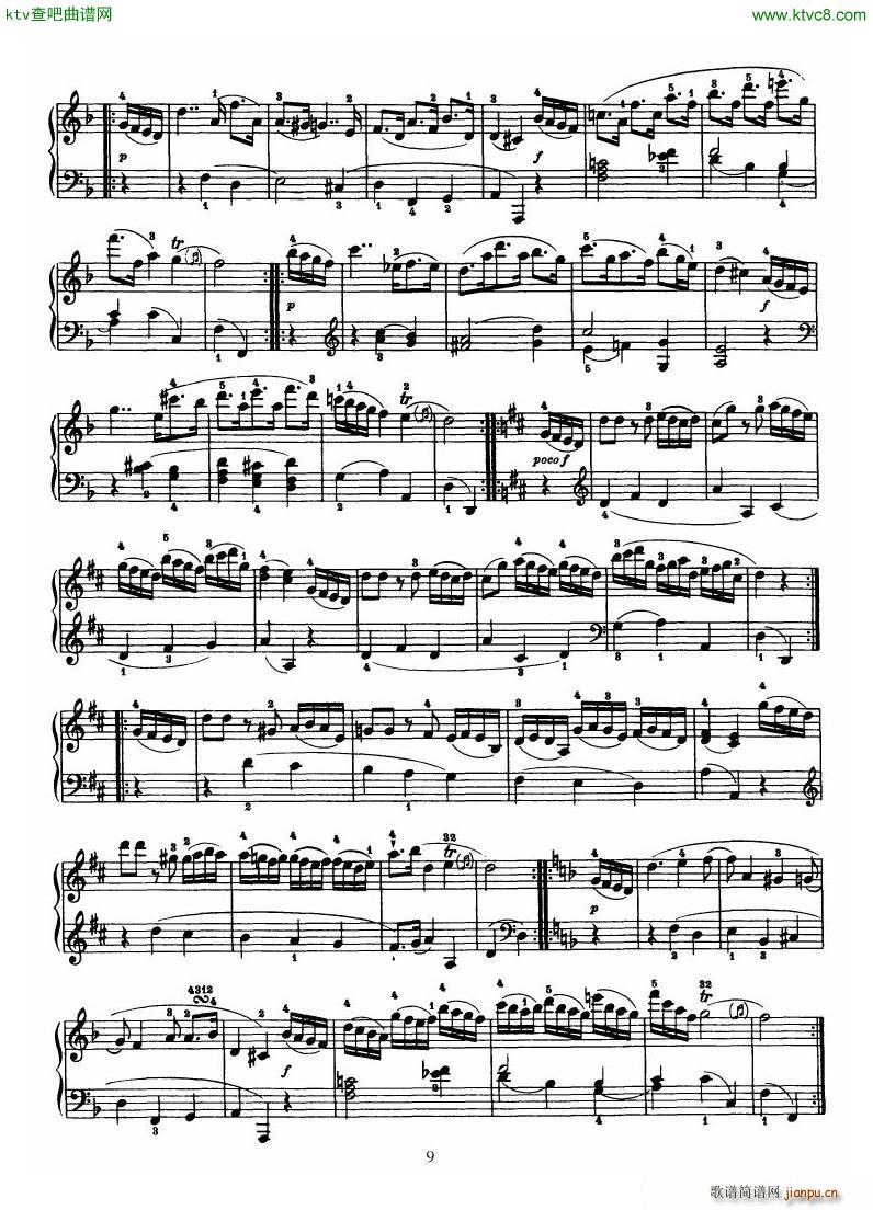 Haydn Piano Sonata No 33 In D9