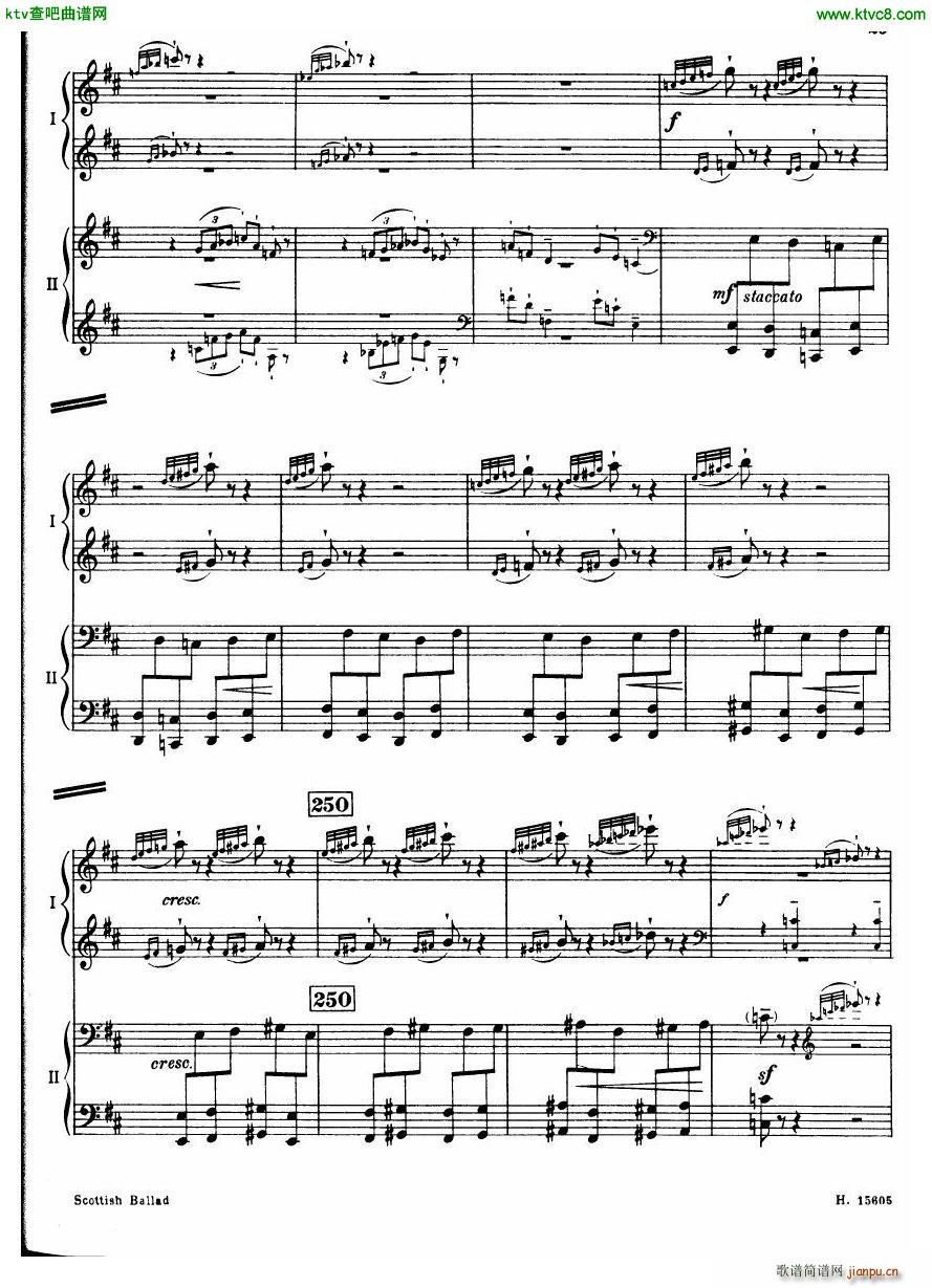 Britten Scottish Ballad op 26 arr for 2 pianos26