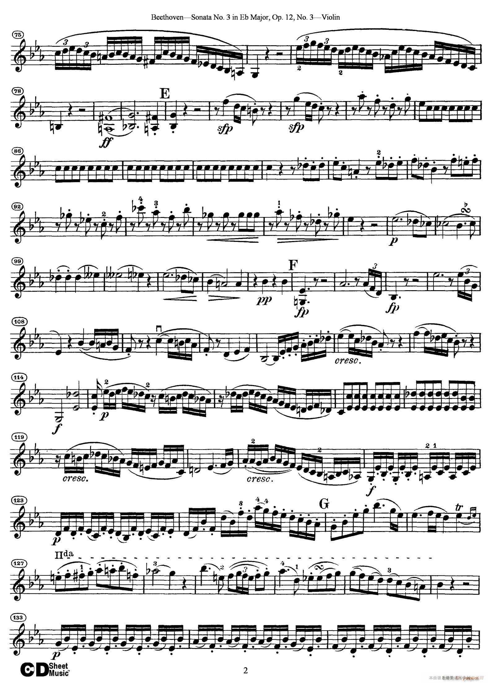 A大调第二小提琴奏鸣曲（Sonata No 2 in A Major Op 12 No 2）2