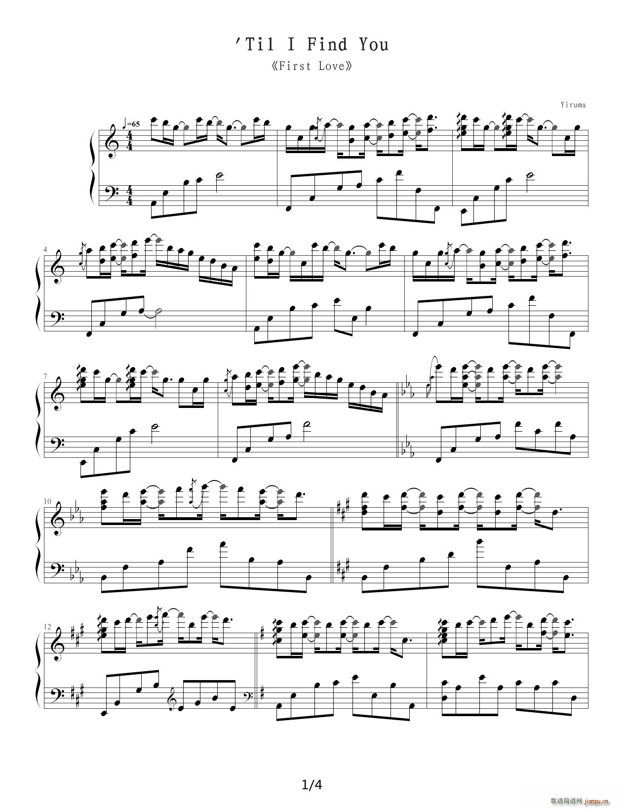 Till I Find You C调1