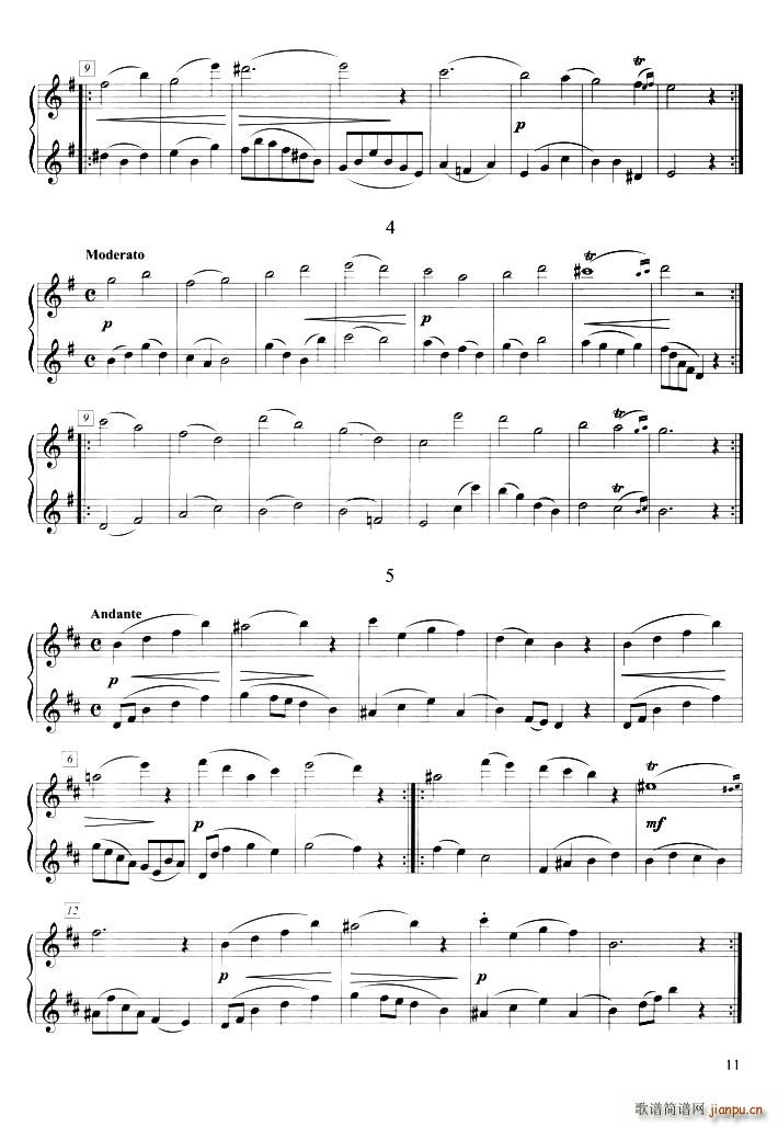 小曲五首(二重奏)2