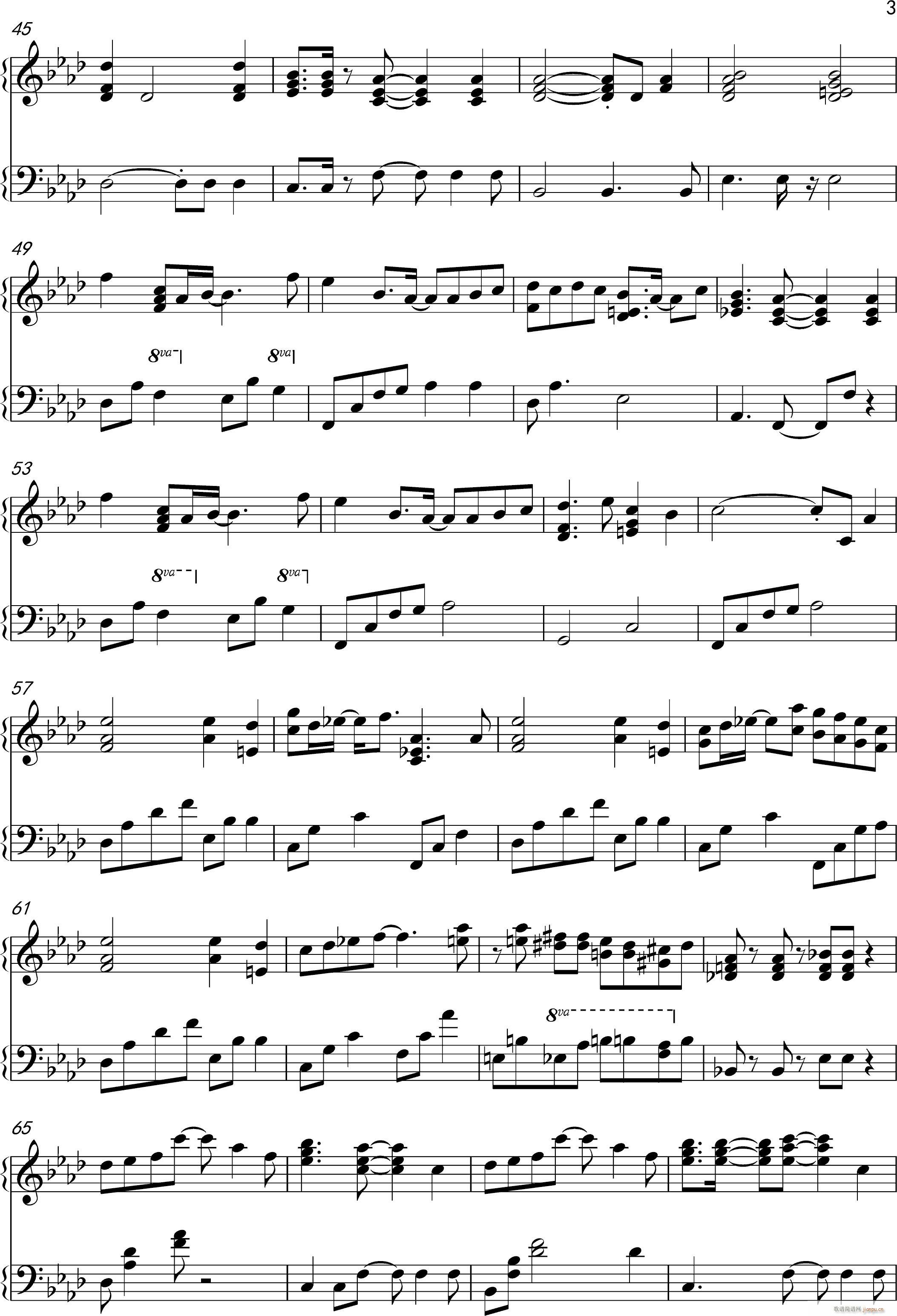 】搬运 修改】白色相簿 White Album 完整钢琴版_森川由绮3