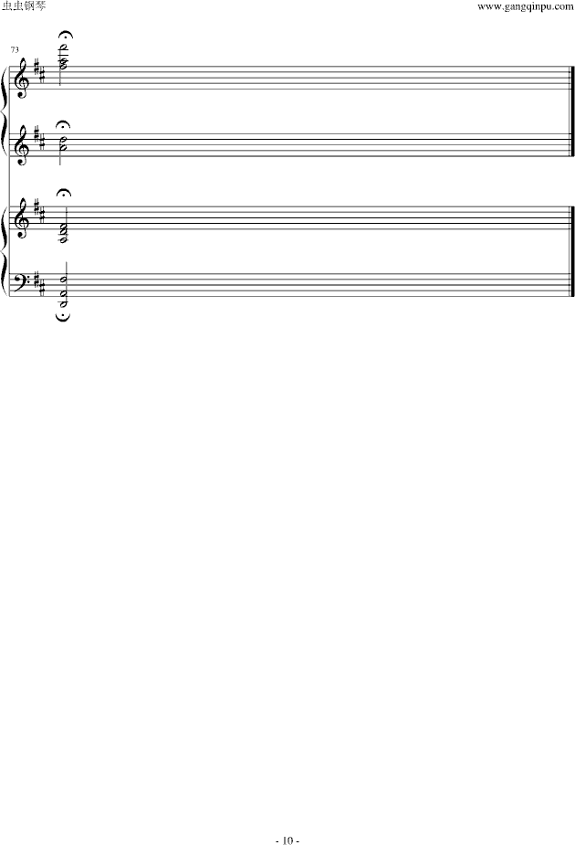 卡农四手联弹-钢琴谱(钢琴曲)-帕赫贝尔-Pachelbel10