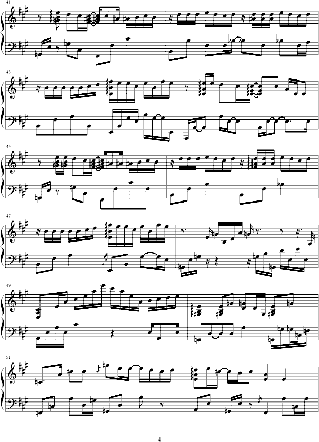 One more time, One more chance PIANO ver.-钢琴谱(钢琴曲)-动漫影视4