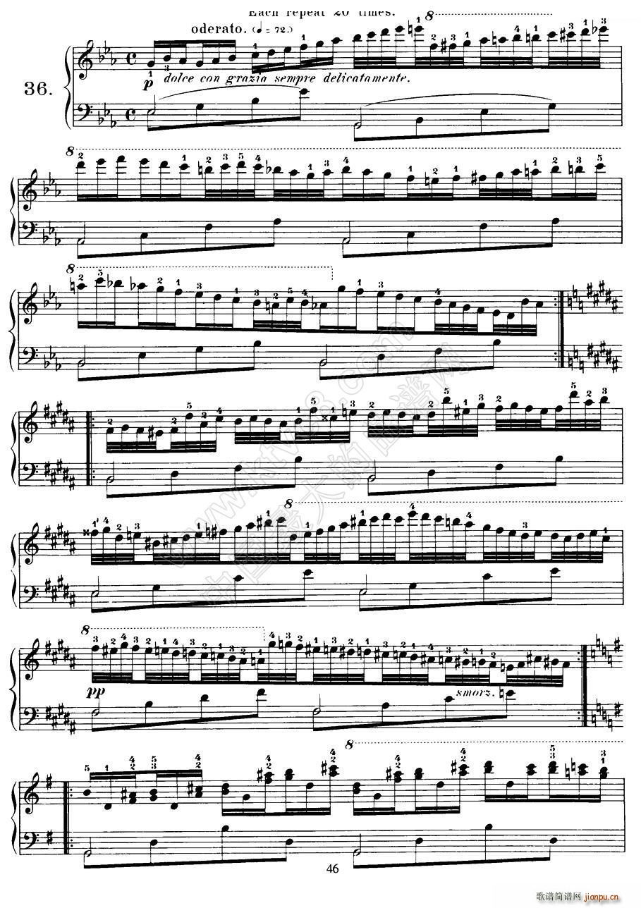 Czerny - 40 Daily Exerci Op 337（35―40）（40首日常训练曲）1