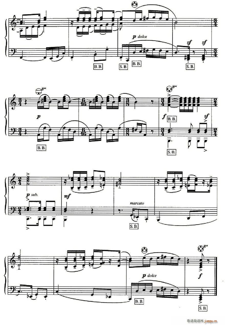 斯特拉文斯基 - 八首自由低音手风琴小品11