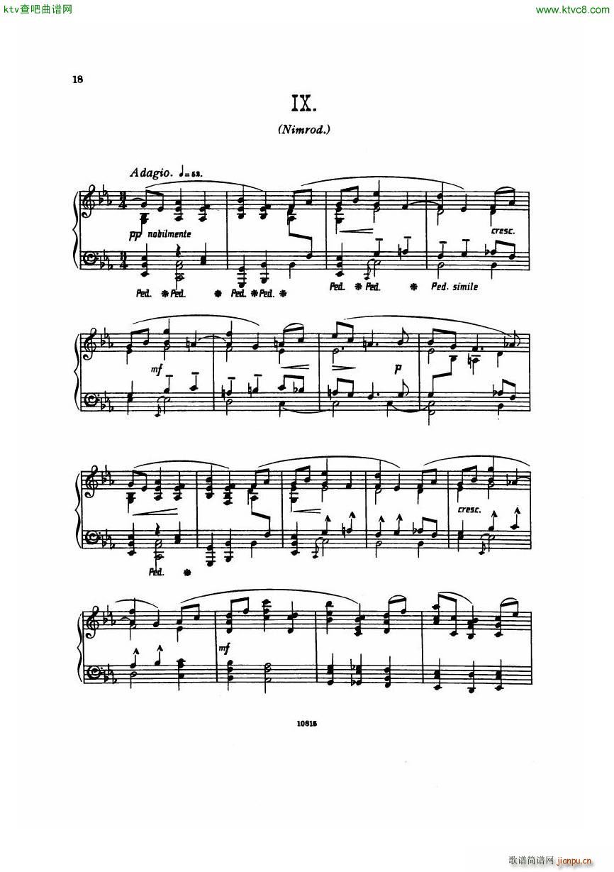 Edward Elgar Enigma Variations Op 3619