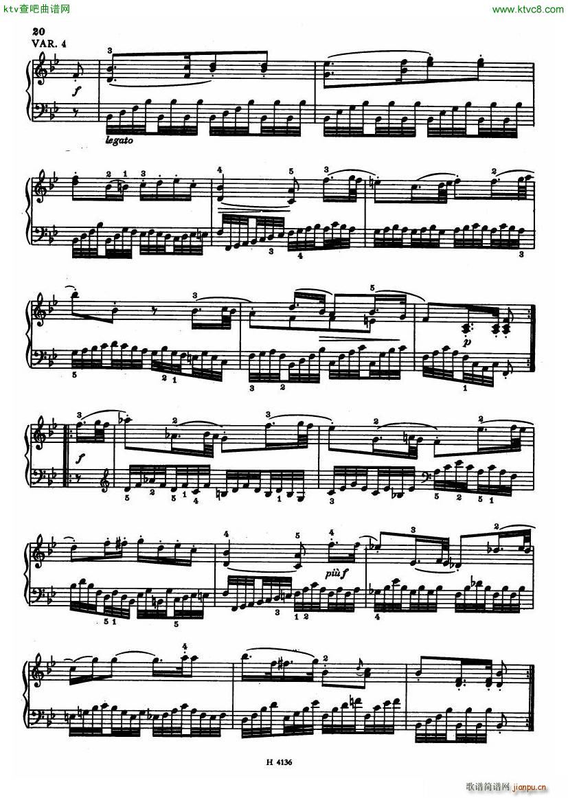 Czech piano variations from 18th century18