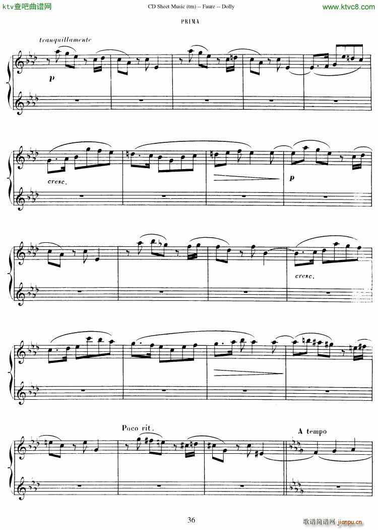 Fauré op 56 Dolly Suite37