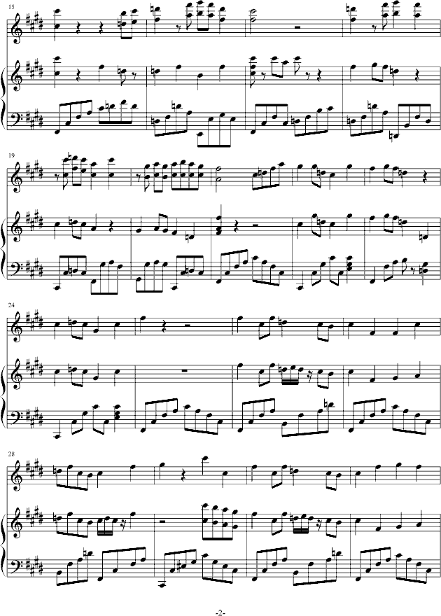 猫の殿堂-钢琴谱(钢琴曲)-音乐消逝2