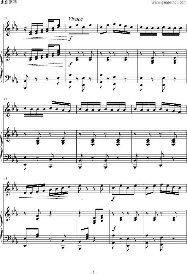 那不勒斯舞曲-钢琴谱(钢琴曲)-柴科夫斯基4