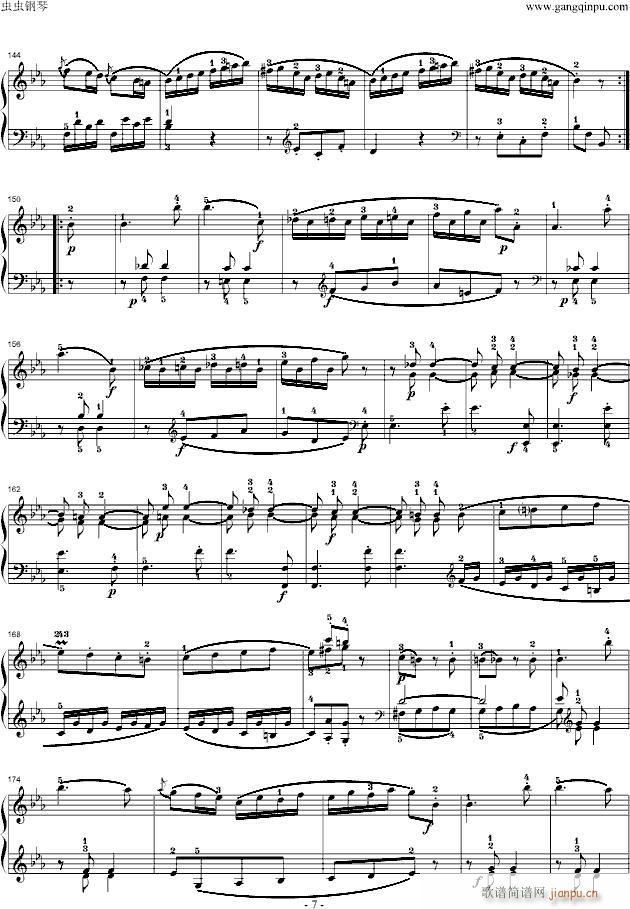 莫扎特第四钢琴奏鸣曲(K.282)_莫扎特7